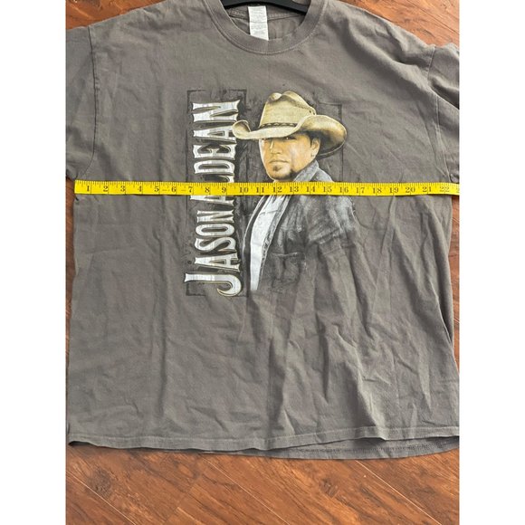 Jason Aldean T Shirt Adult Sz XL 2016 Six String Circus Tour Tee Gray Country - Picture 4 of 5